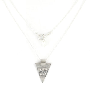 Open image in slideshow, Silver &amp; Gold filled Triangular Pendent Necklace - Shulamit Kanter
