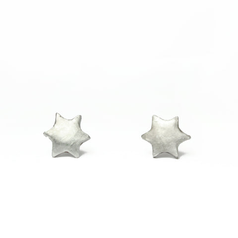 Star Of David Silver Earrings