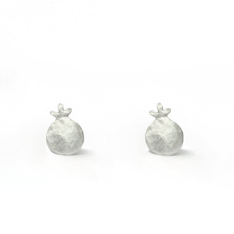 Pomegranate Silver Earrings