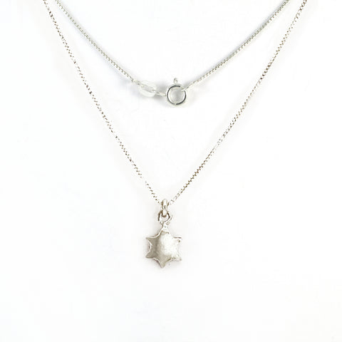 Small Star of David - Silver Necklace