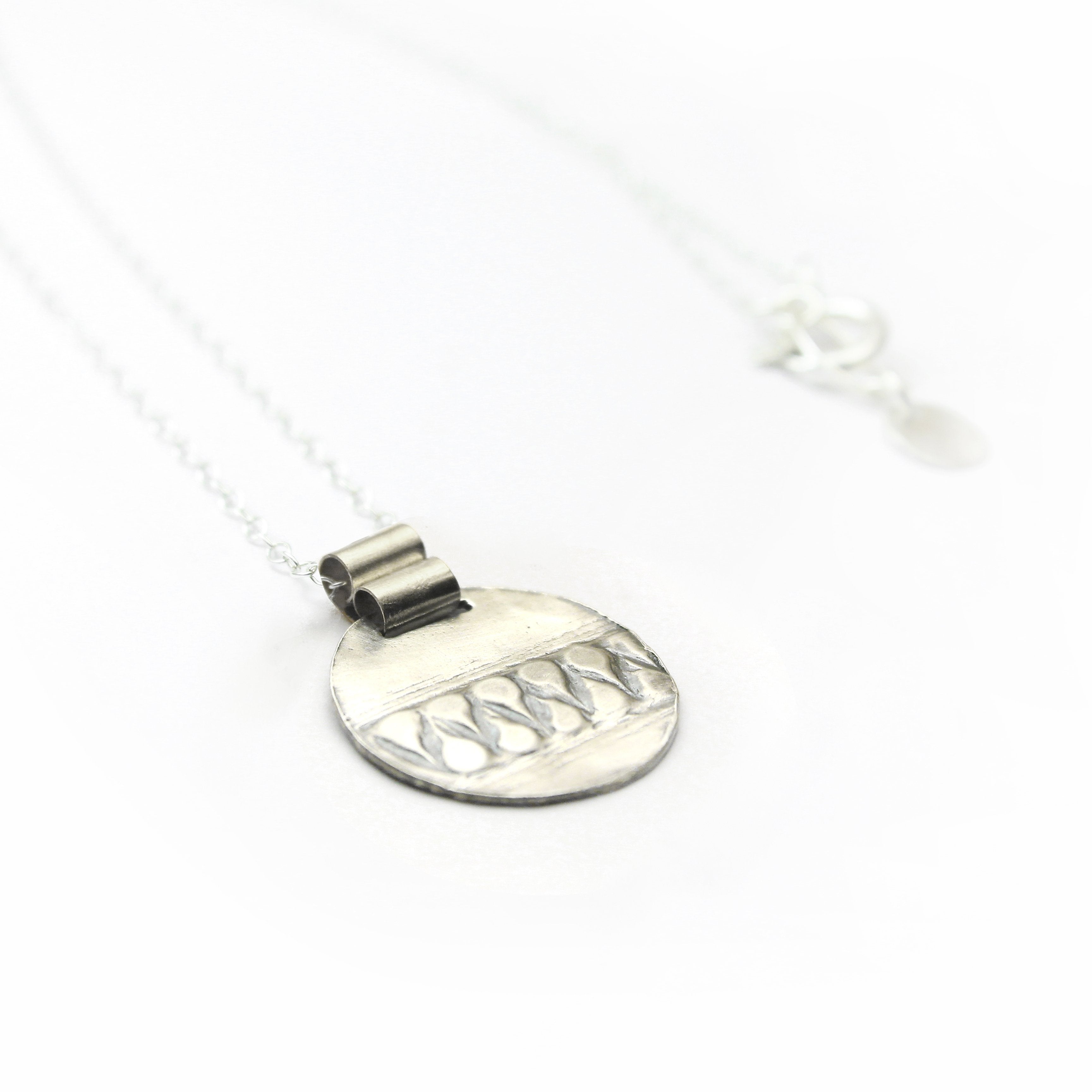 Silver & Gold filled Circular Pendent Necklace - Shulamit Kanter