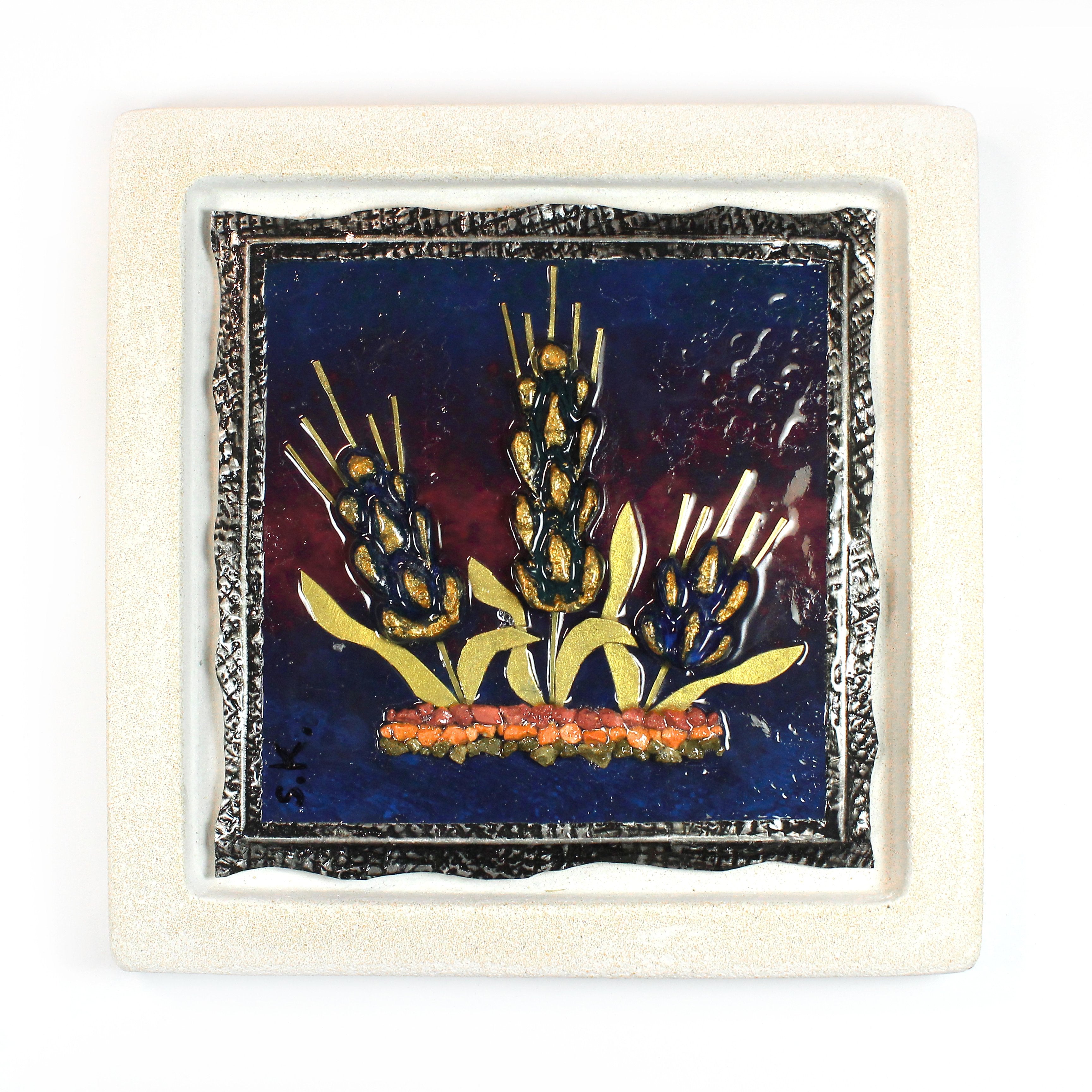 Wheat - Jerusalem Cast Stone Picture - Shulamit Kanter Official Store