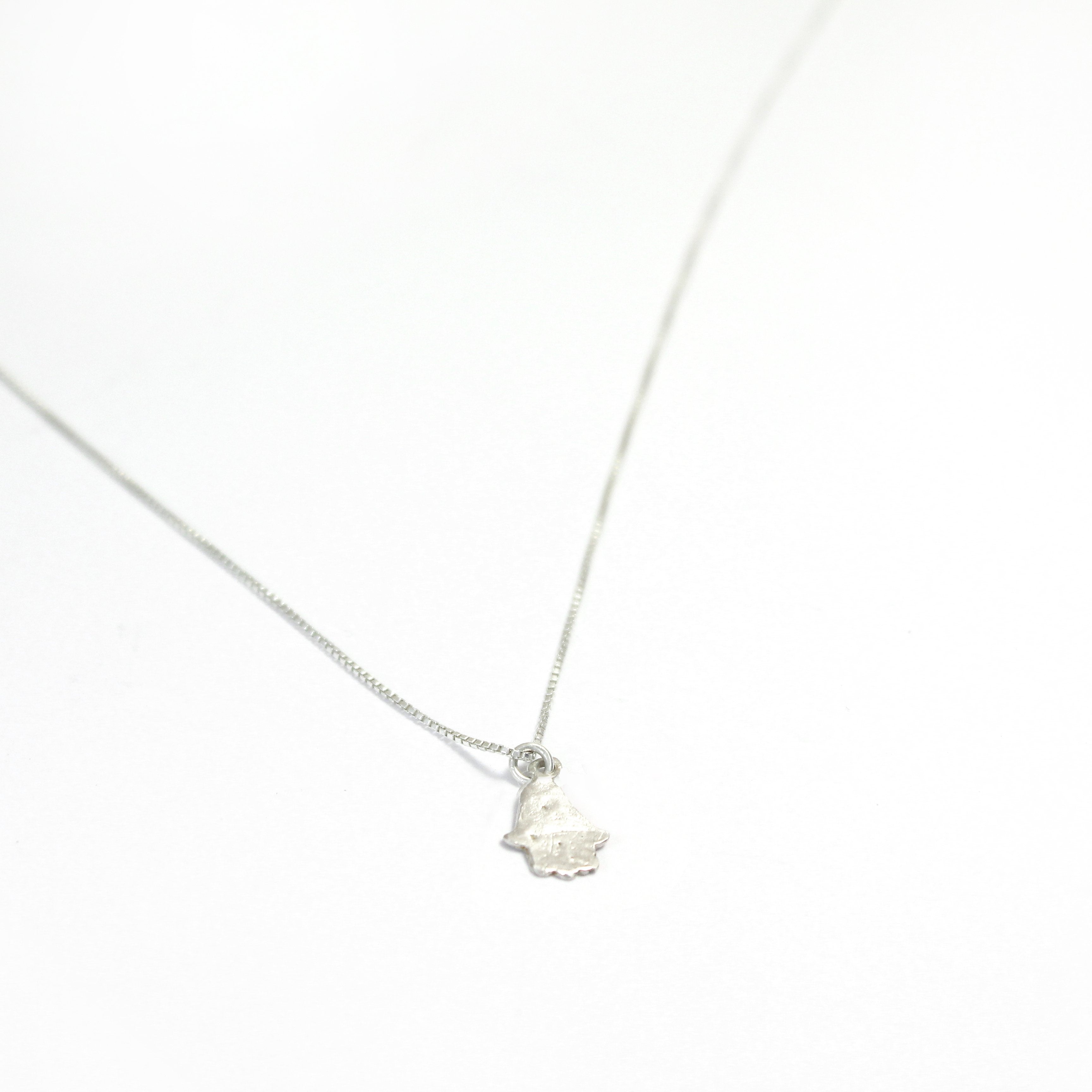 Small Hamsa Silver Necklace - Shulamit Kanter