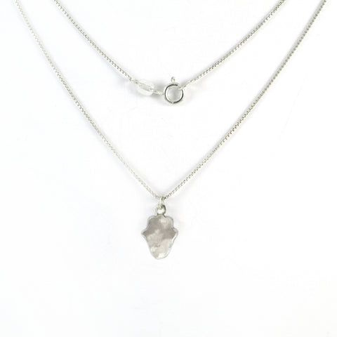 Small Hamsa Silver Necklace