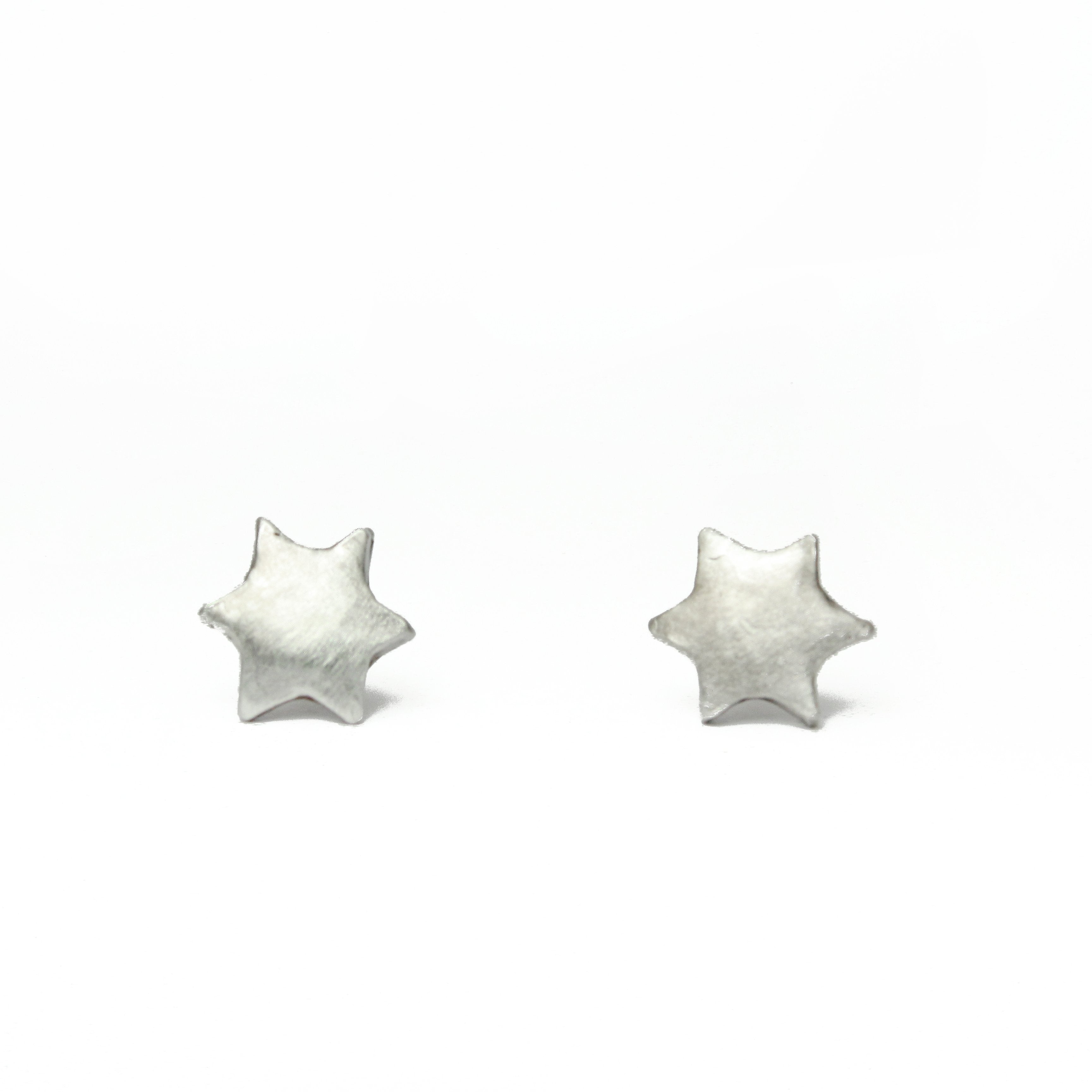 Star Of David Silver Pierce Earrings - Shulamit Kanter