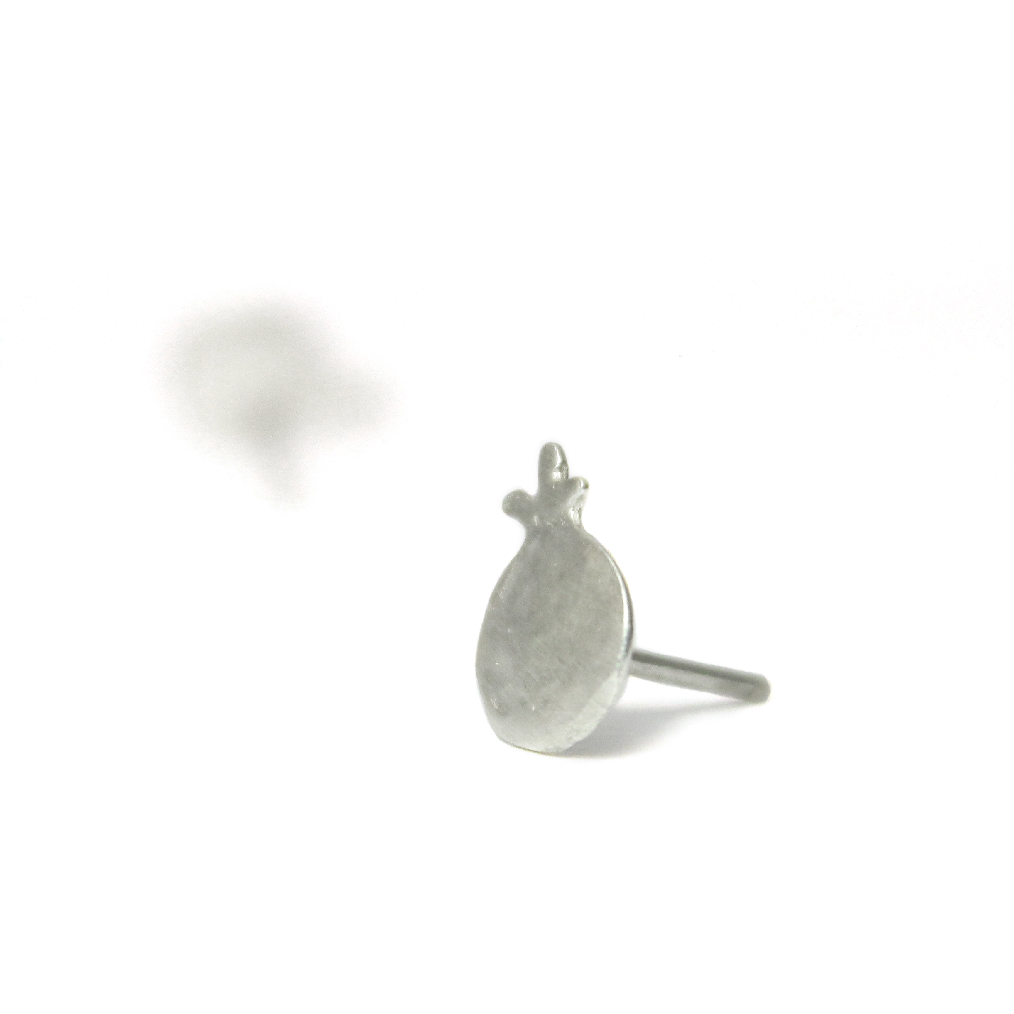 Pomegranate Silver Pierce Earrings - Shulamit Kanter