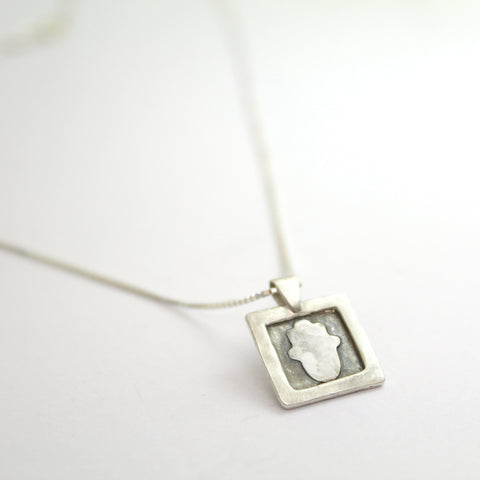 Hamsa - Silver Necklace