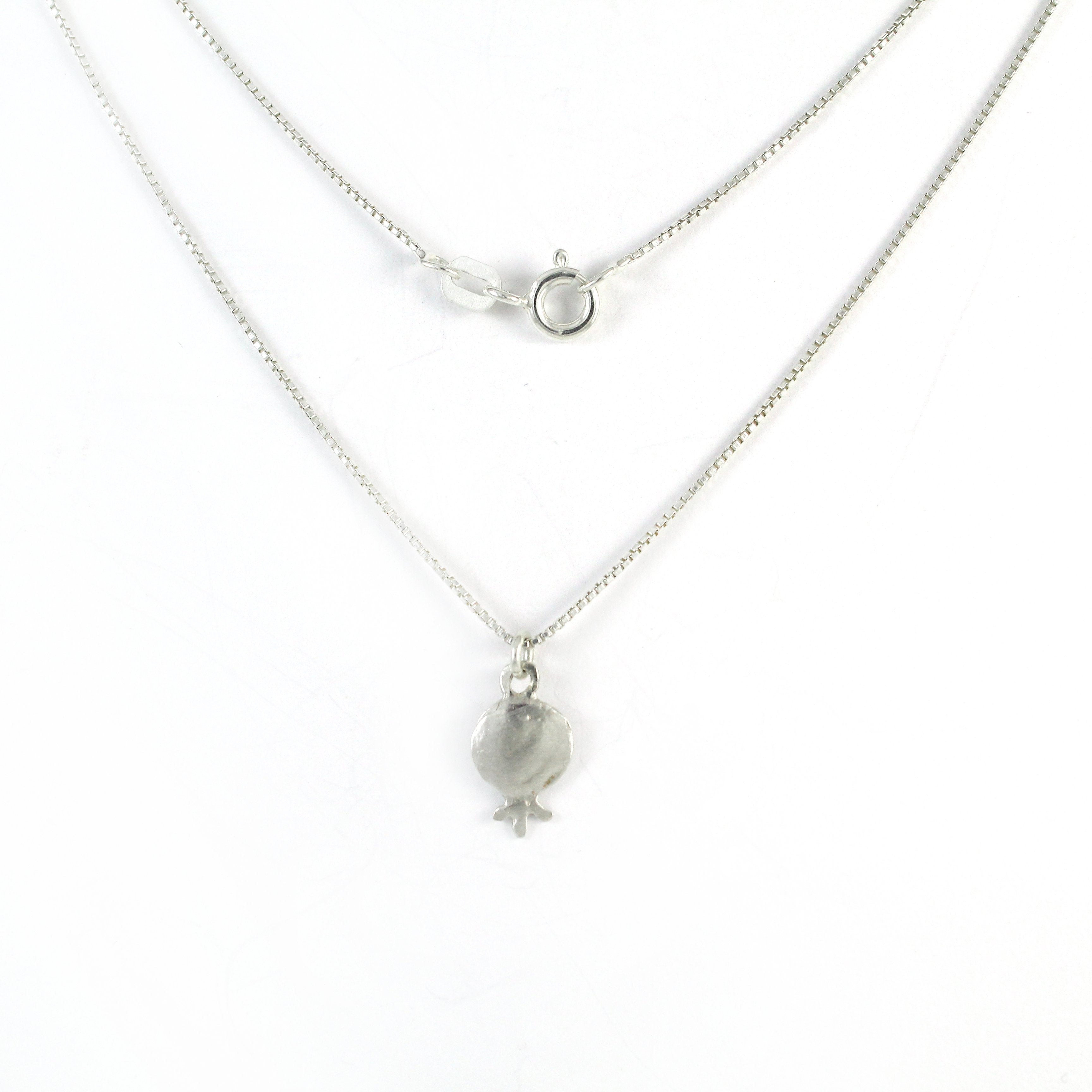 Small Pomegranate Silver Necklace - Shulamit Kanter