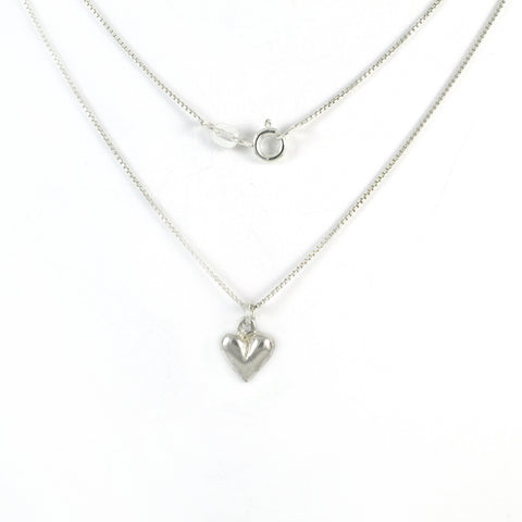 Small Heart Silver Necklace